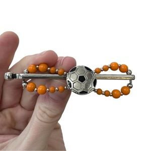 Lilla Rose Silver Soccer Flexi Hair Clip Small (S)